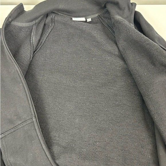 TNA Sweatfleece Cozy fleece Sweater women’s large black snug fit - Picture 8 of 11